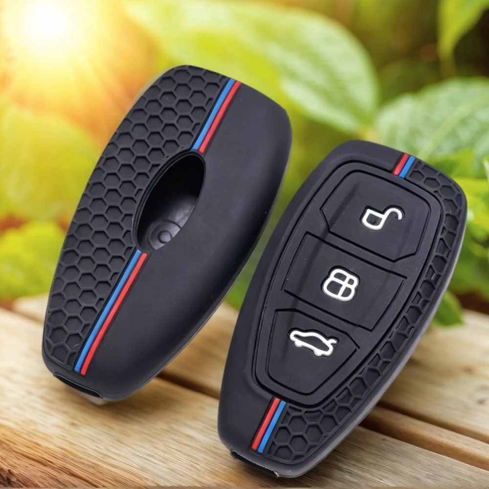 

Silicone Car Key Case For Ford Puma Grand C Max Focus Mondeo Kuga Fiesta Ecosport Transit Kuga Silicone Remote Key Case