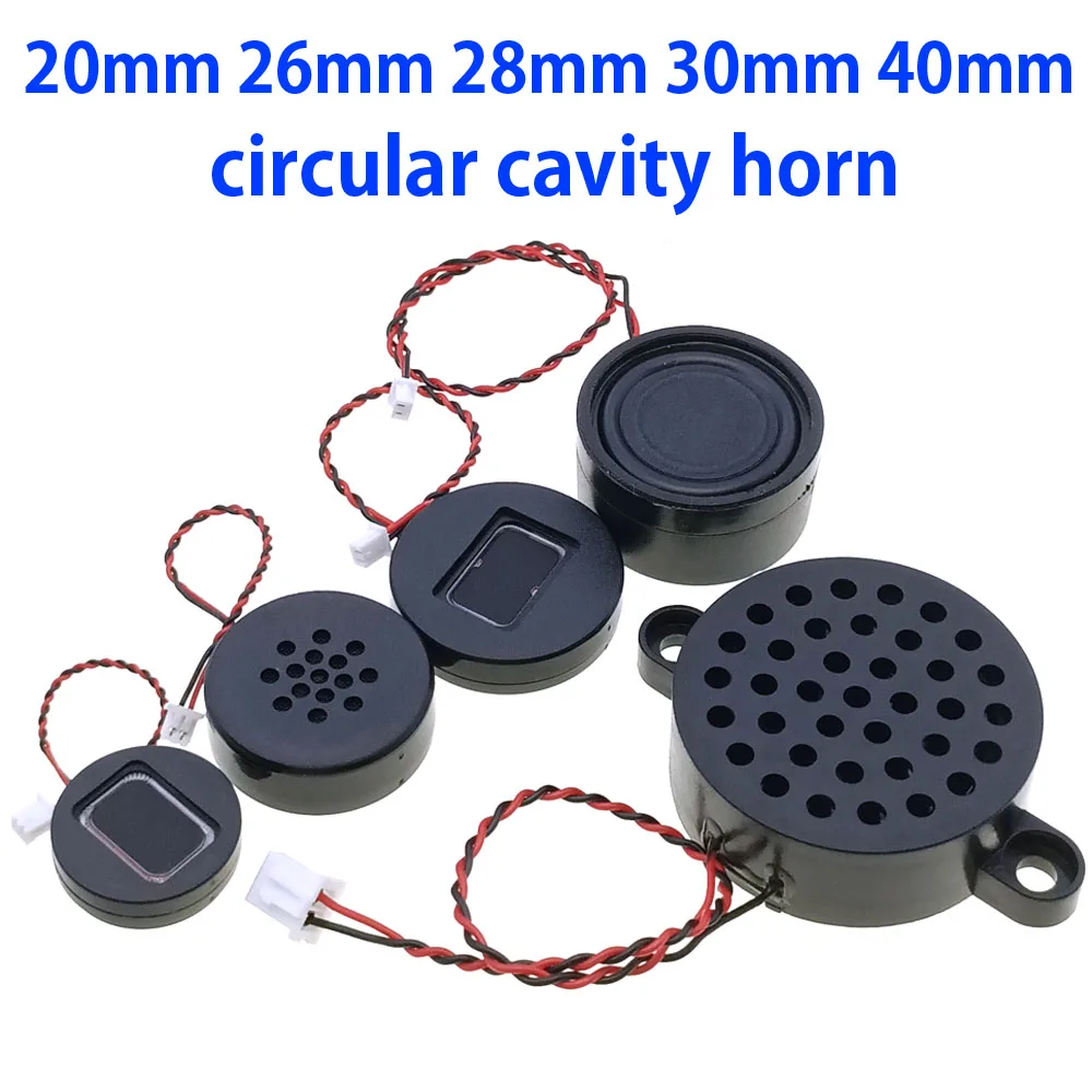 8ohm 1W/2W Small Sound 20mm 26mm 28mm 30mm 40mm Chamber Speaker Round Cavity 4Ω 1W Medical Beauty Instrument Smart Home Speaker