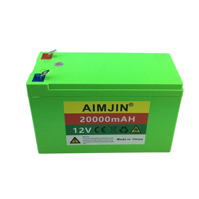 12V Battery 20000mAh High Current 3S6P 20A with BMS 18650 Lithium Battery Pack for electric vehicle ,with Charger