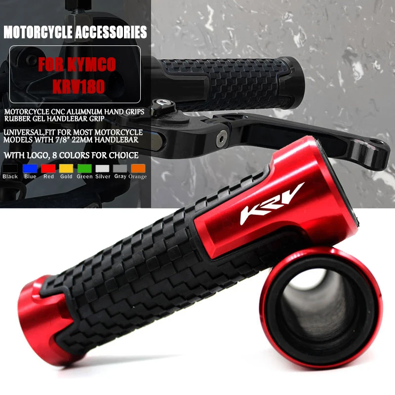 

NEW design 7/8'' 22mm Motorcycle knobs Anti-Skid scooter Handle ends Grips Bar Hand Handlebar For KYMCO KRV180 KRV 180