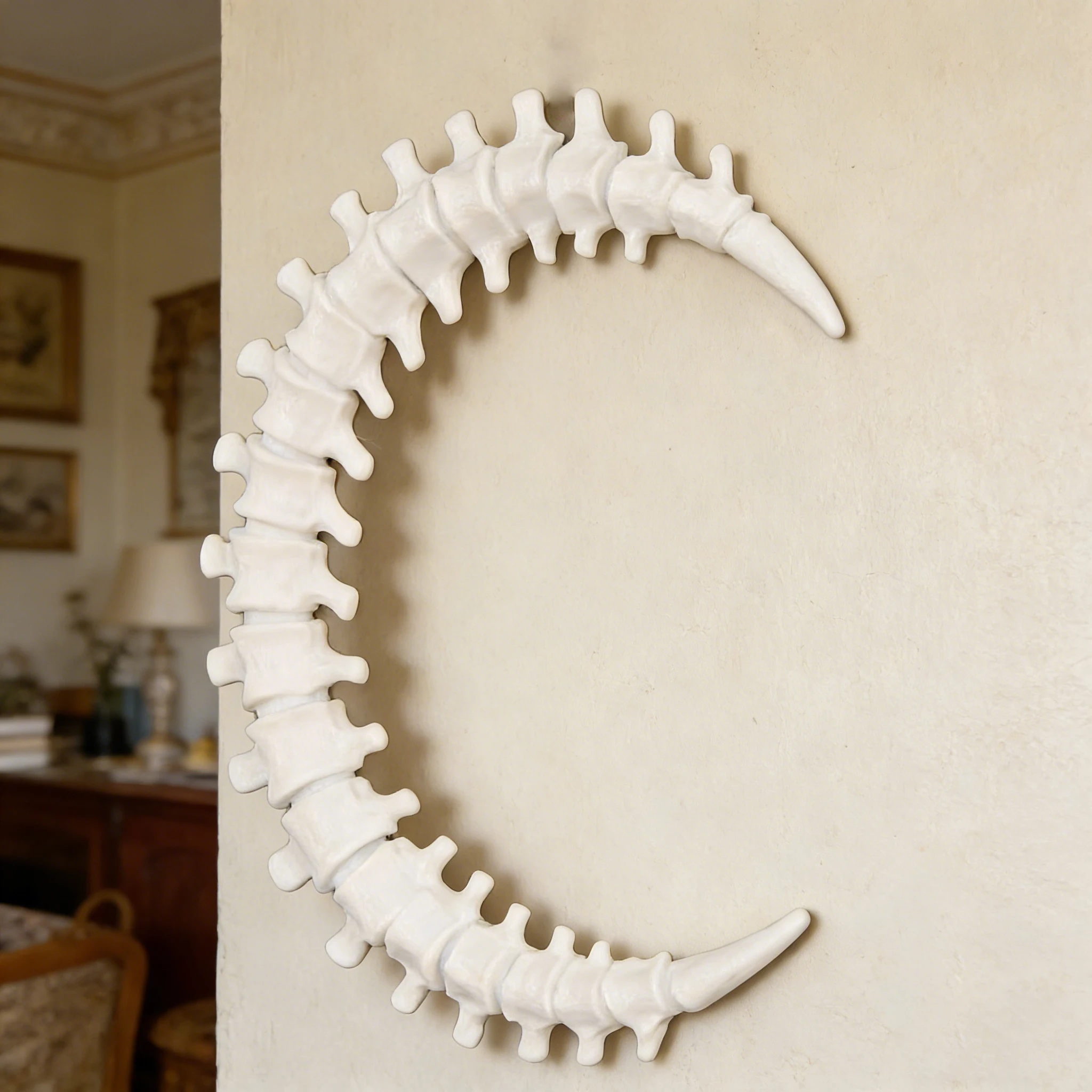 Cross-border Moon Anatomy Style Spinal-shaped Wall Decoration Pendant, Suitable for Personalized Gothic-style Home Wall Decorati