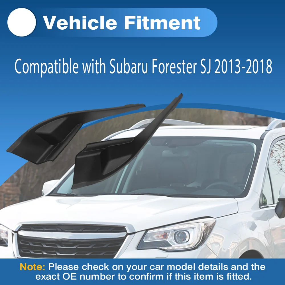 

Pair For Subaru Forester SJ 2013 2014 2015 2016 2017 2018 Windshield Louvers Outer Extension Trim 91423SG010 91423SG000