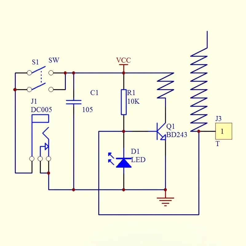 Mini Tesla Coil Kit, BD243, doe-het-zelf elektronisch project, handsoldeeroefening, geen batterij nodig, niet-laser voor hobbyisten