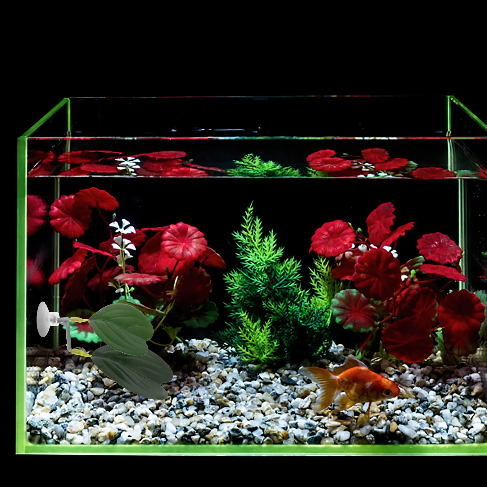 

1PC Betta Leaf Hammock Artificial Water Plants Tank Decor Resting Leaf Pad for Betta Fish Breeding Nesting Spot Plastic Aquarium