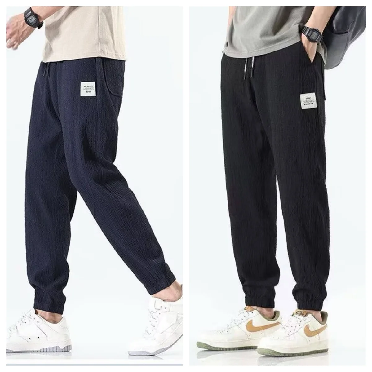 2026 Spicy Summer Fashion Large Size Sports and Leisure Pants Loose Collar Waist Pants for Men