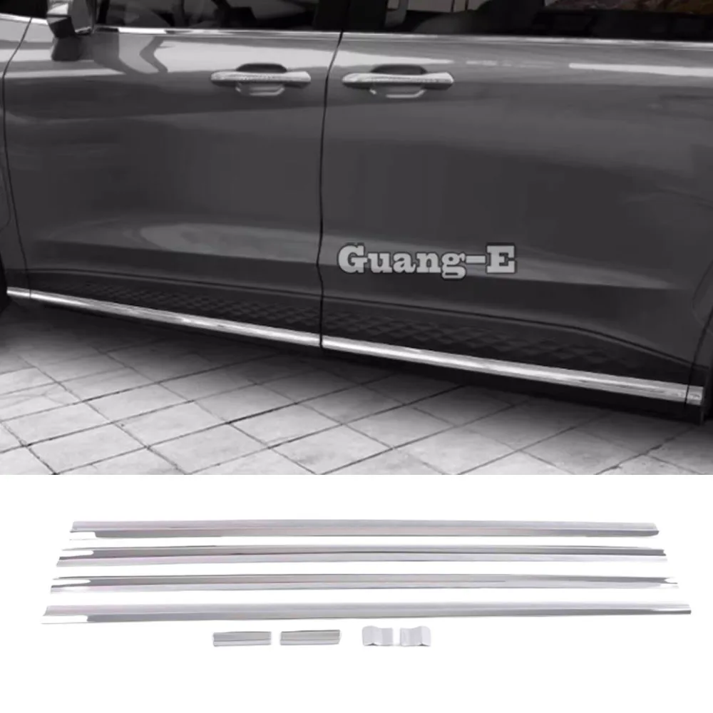 

Car Body Side Skirt Door Line Sill Garnish Molding Trim for Hyundai Custo 2021 2022 2023 2024 Cover Auto Exterior Accessories