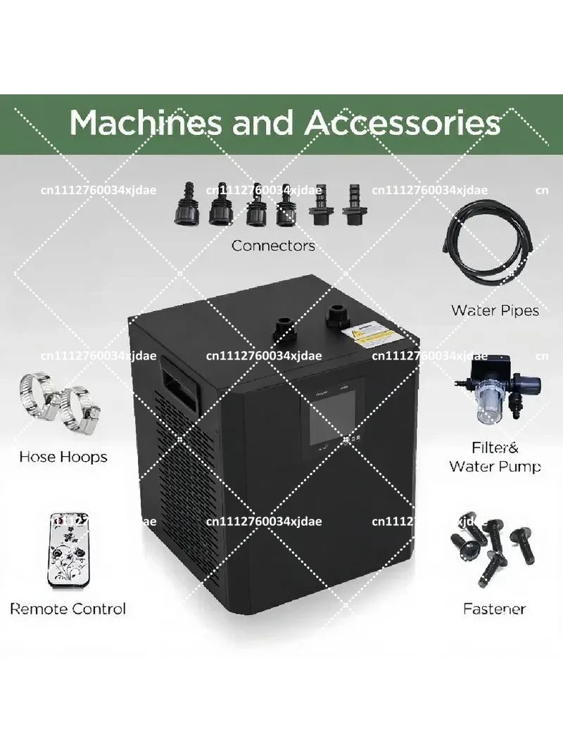 Sports Physiotherapy Ice Bath Chiller with External Filter, Household Intelligent Cooling System for Muscle Recovery