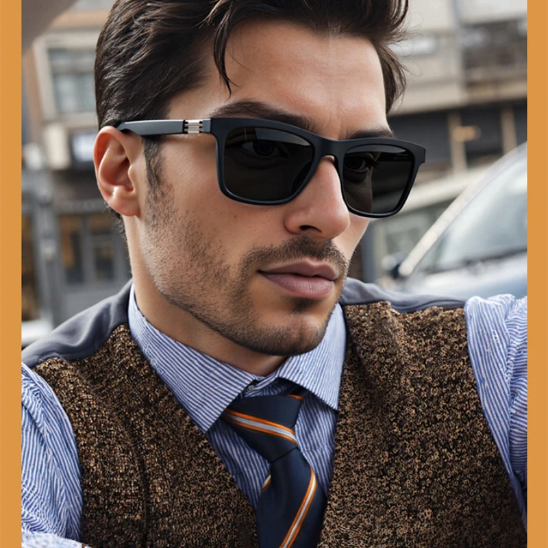 كليب على نظارات شمسية رجل للطي الاستقطاب النظارات الشمسية النساء نظارات حديثة الطراز العلامة التجارية الفاخرة خمر قصر النظر النظارات البصرية الإطار #6