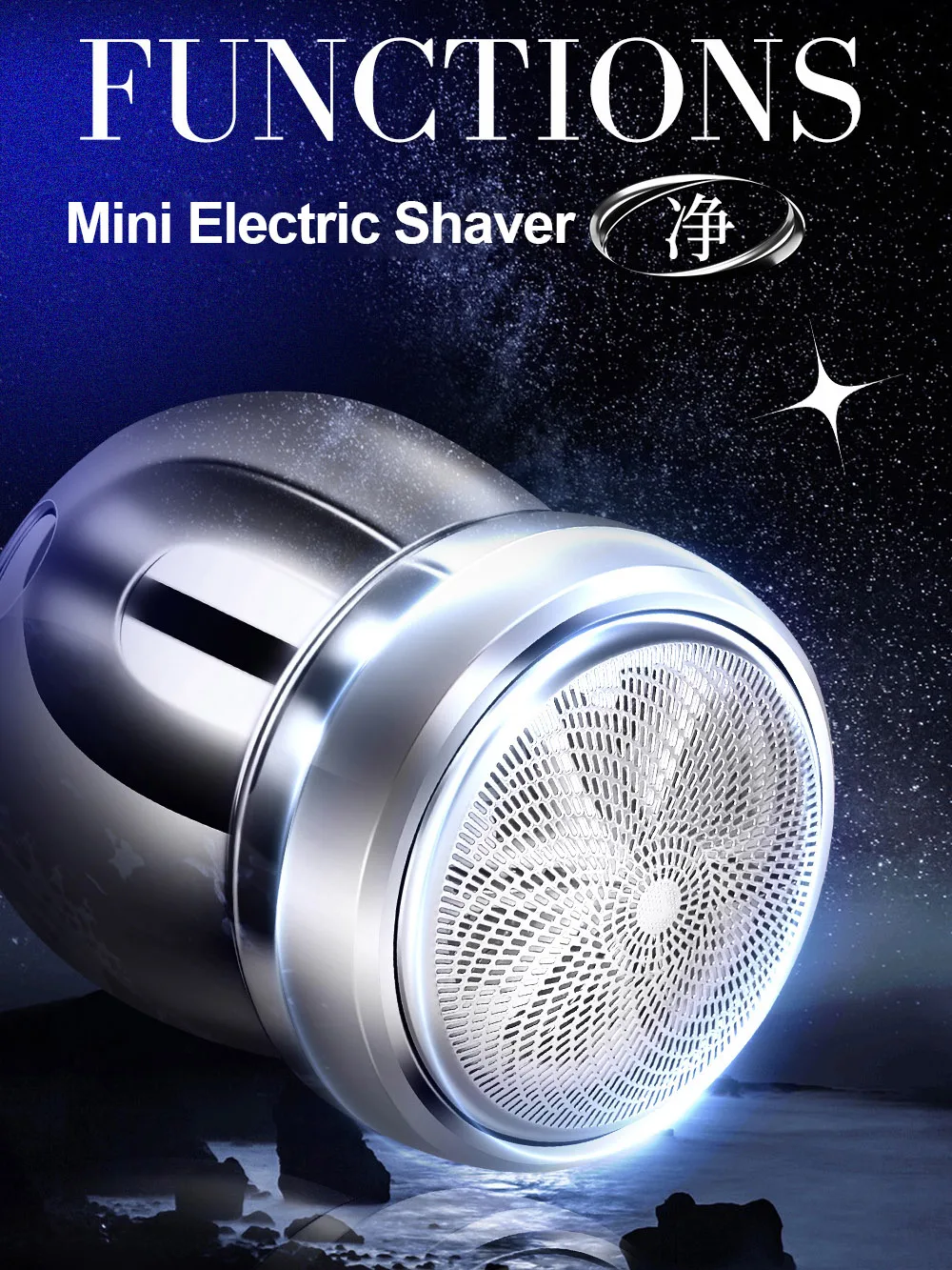 

Travel Mini Shaver Electric Razor USB Type-C Charging Shavers Portable Beard Trimmer for Business Trip Journey Car Men GIFT