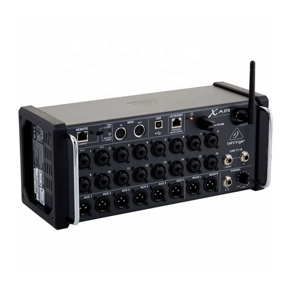 

Behringer X Air XR18 18-channel Tablet-Controlled Digital Mixer 16 Gain-Programmable Midas Preamps