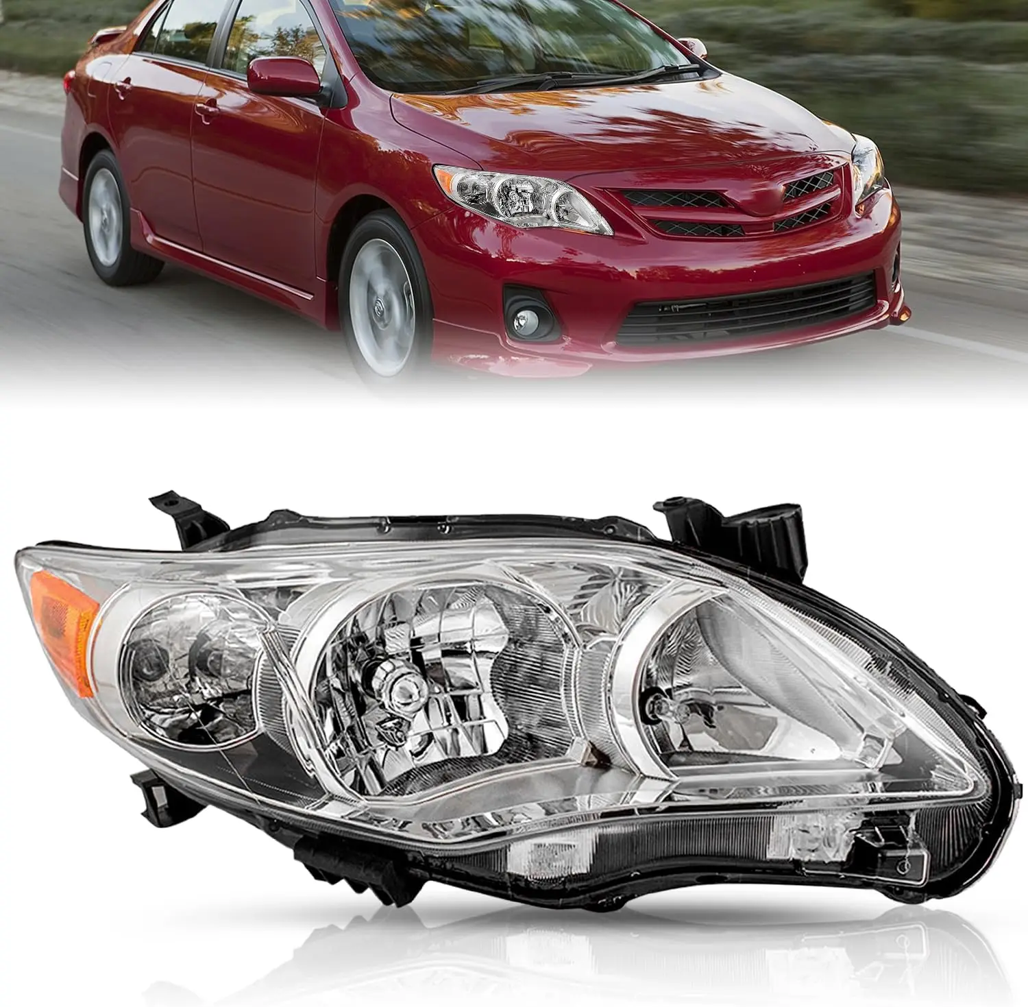 

Фара в сборе для Toyota Corolla 2011 2012 2013, 4-дверная фара с правой стороны пассажира