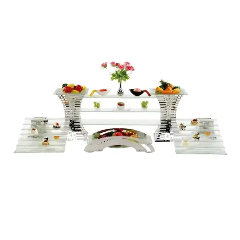 Hotel Restaurant Buffet Table Buffet Cabinet Marble Roof Buffet Counter