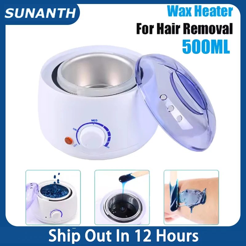 

500ML Heat Wax Melting Machine For Hair Removal Quick Multi-function Heater Melting Pot Hair Removal Wax Beans Waxing Machine