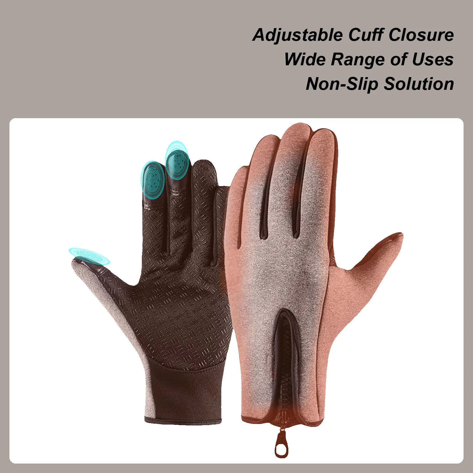 

Snowboarding Gloves Touchscreen Warm Mittens NonSlip Waterproof Mittens For Winter Ski Snowboarding Fishing Workout Gym Running