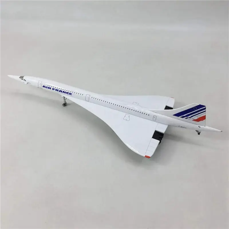 T84C-2X 1/200 Concorde Aeronave de passageiros supersônicos Air France Airways Modelo para coleção de exibição estática