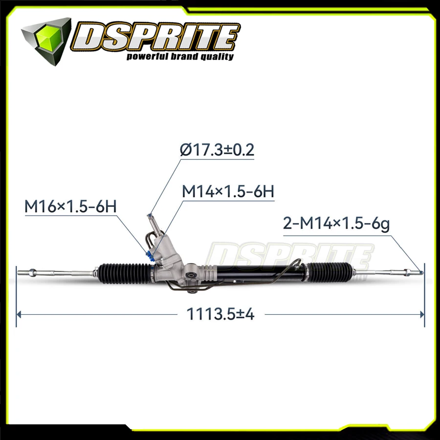 New Power Steering Rack Gear & Pinion  34110FG080 For 2008-2017 Subaru WRX STI 2008-2014 Impreza 2.5L 34110FG0209L 34110FG021