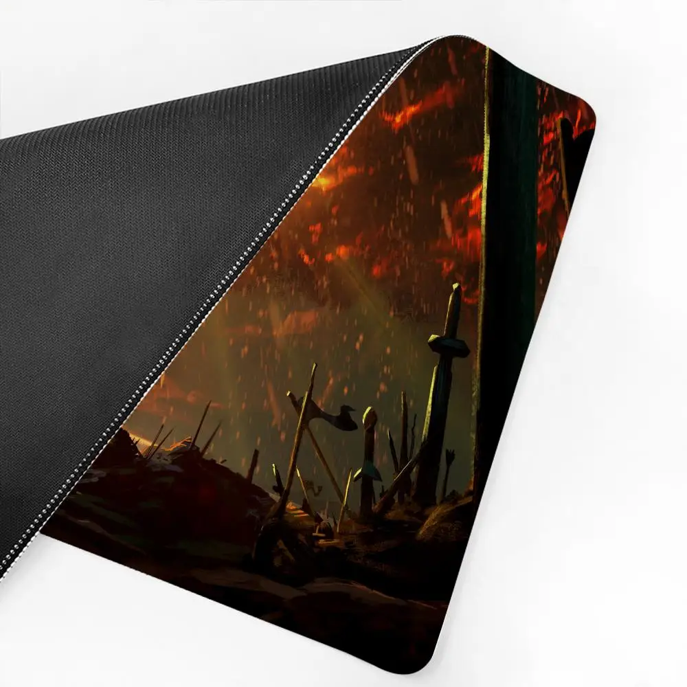 Natural Horde Alliance Mousepad แผ่นรองเมาส์สําหรับเล่นเกมขนาดใหญ่ LockEdge World Of Warcraft หนาแป้นพิมพ์คอมพิวเตอร์โต๊ะโต๊ะ