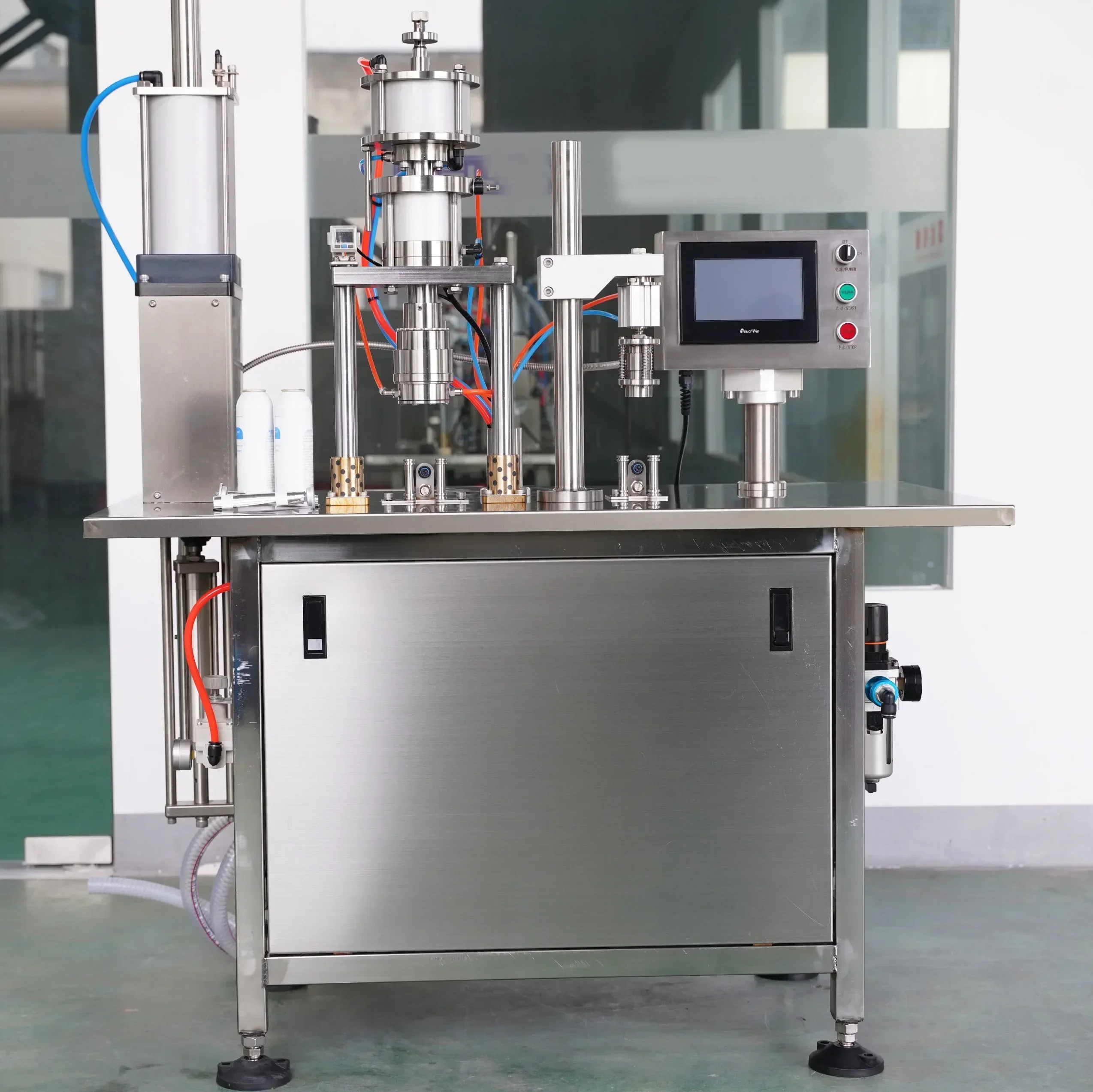 Semi Automatic  Filling Machine for CO2 Aerosol Can Filling