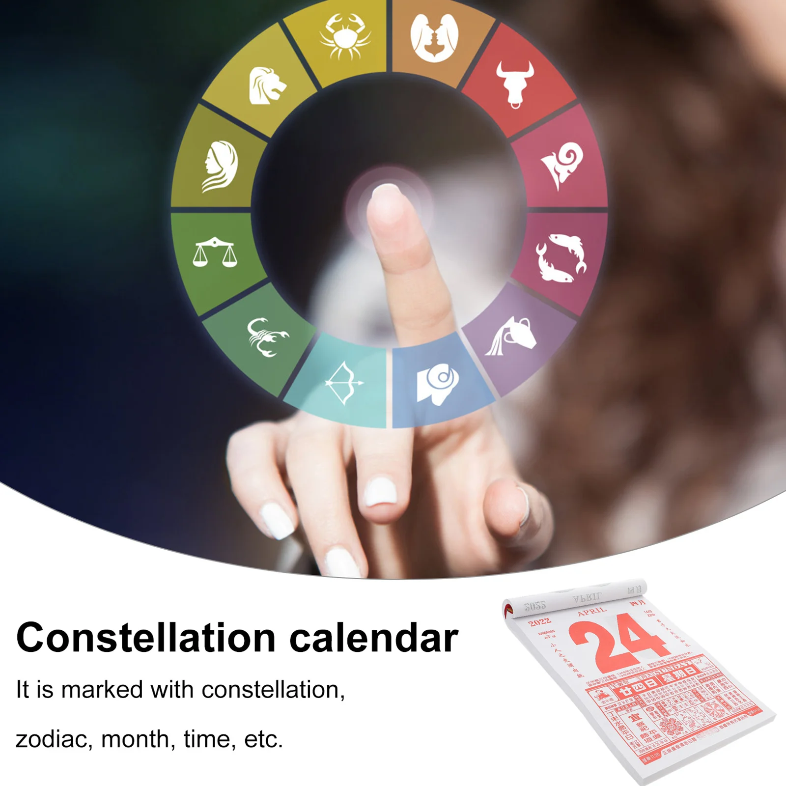 2Pcs 2022 Chinese Daily Calendars Year of The Tiger Traditional Shredded Wall Calendars Lunar Event Planner Home Office