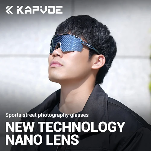 Imagen 2 del producto KAPVOE nueva tecnología Nano lentes gafas de ciclismo gafas de sol para deportes al aire libre hombres mujeres bicicleta de carretera MTB bicicleta UV400 gafas de senderismo