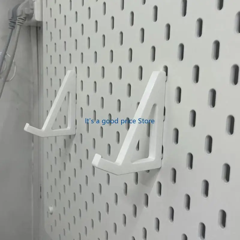 Plastic Pegboard Wall Mount Hook for Keyboards and Controllers for Gamers and Office for 40mm Spacing