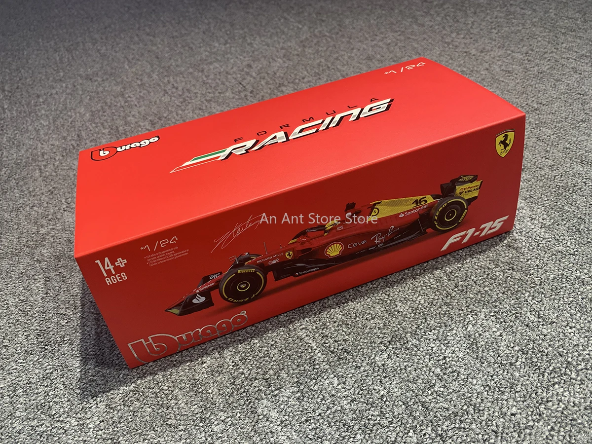 Bburago 1/24 Novo #16 #55 Ferrari 75th Anniversary Liga Fórmula Um Carro De Corrida Die Cast Coleção Veículos Modelo Collectible