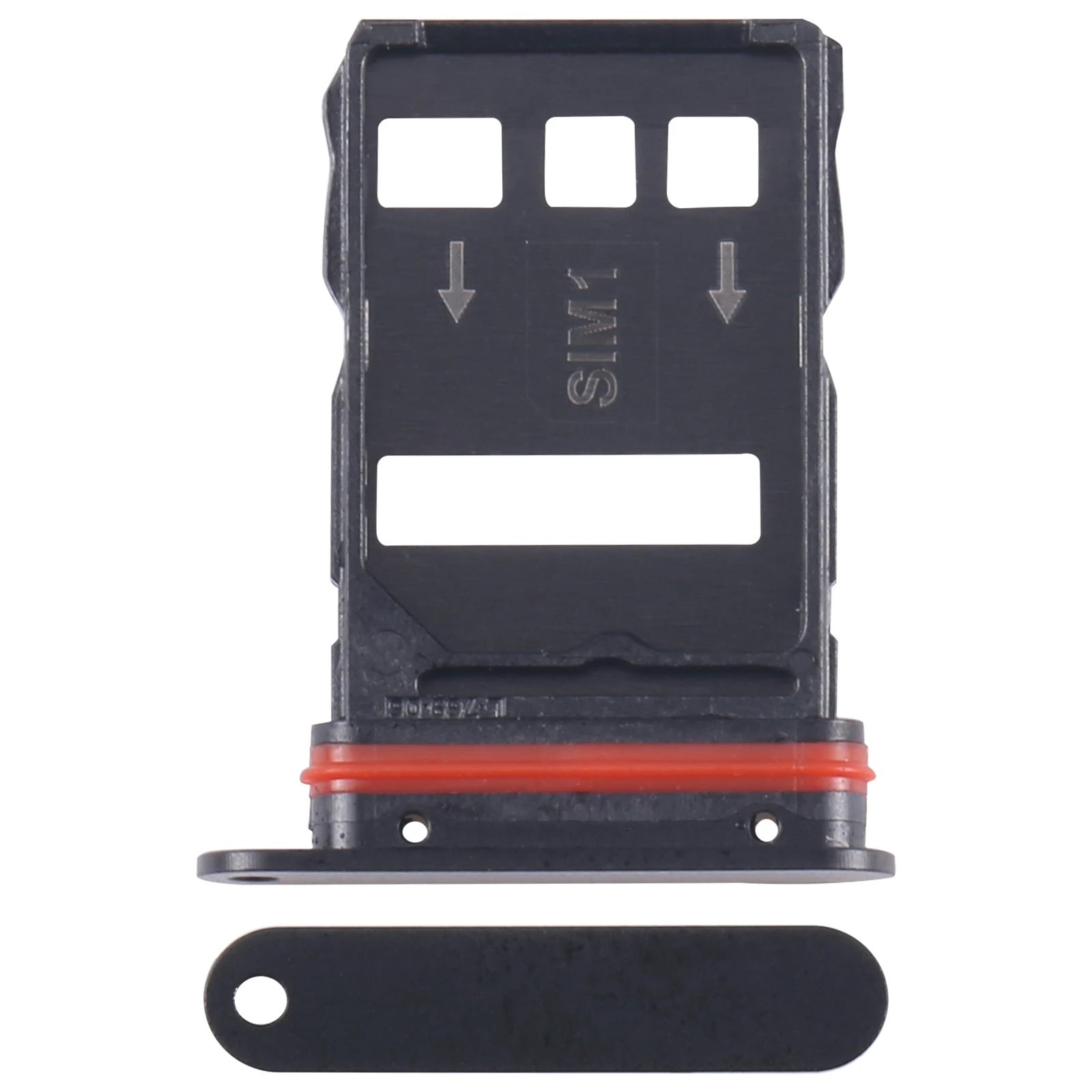 For ZTE Nubia RedMagic 9 Pro NX769J SIM Card Tray + SIM Card Tray (Black)