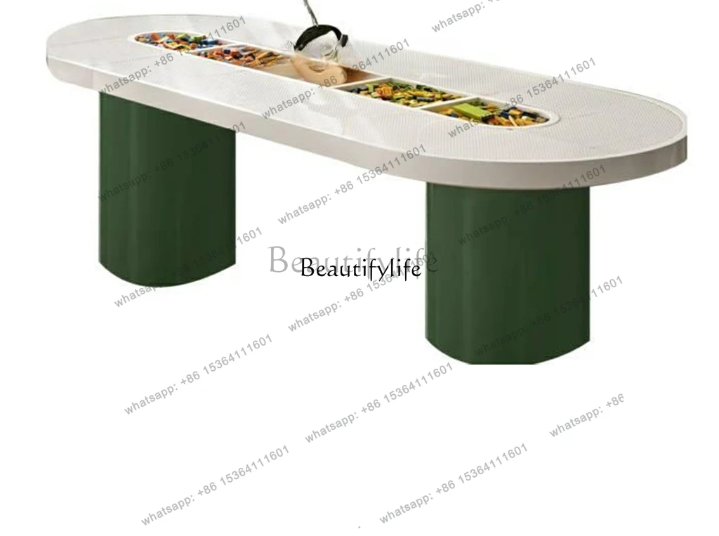 HJ Early education center reading table sales department rest area bookstore entertainment area handmade building block table