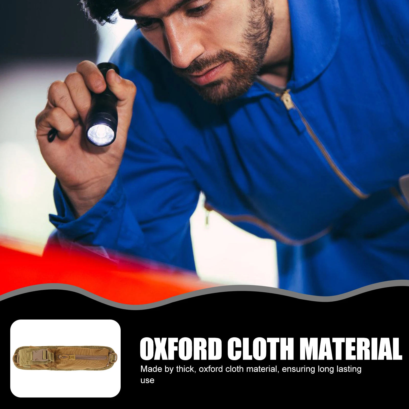 

Flashlight Storage Bag Belt Carry Case Cover Torch for Camping Accessory Camouflage LED Work