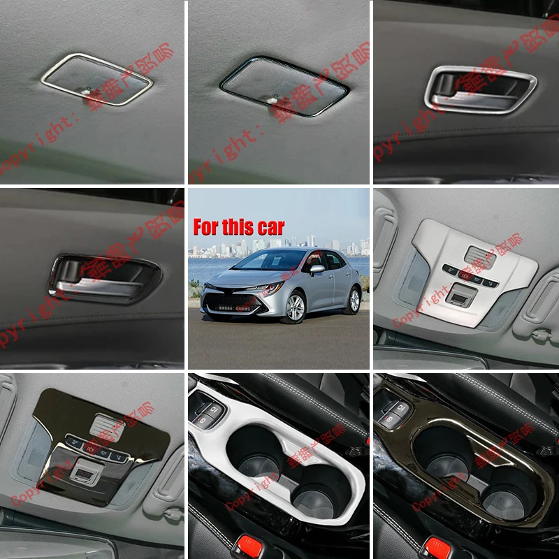 

Для Toyota Corolla Hatchback Auris Sport 2019 2020, аксессуары, внутренняя кнопка, переключатель, держатель для чашки, ручка, накладка, литье, украшение