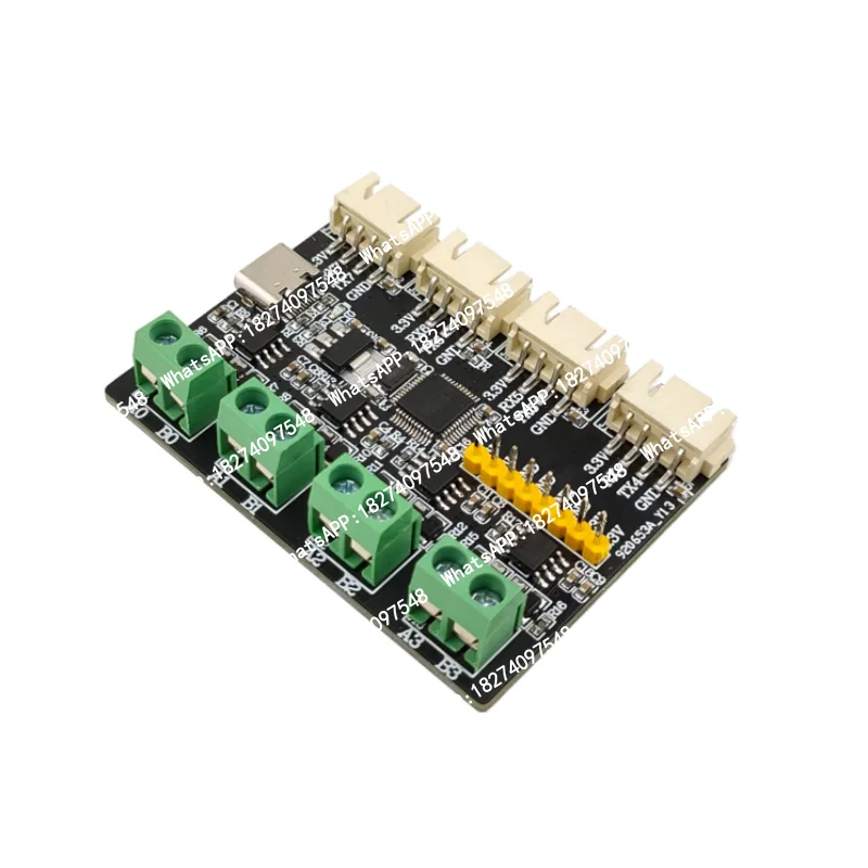 USB to RS485 CH348 Multi-Serial Port Expansion Module - USB to 4 RS485 ports, 4 TTL ports