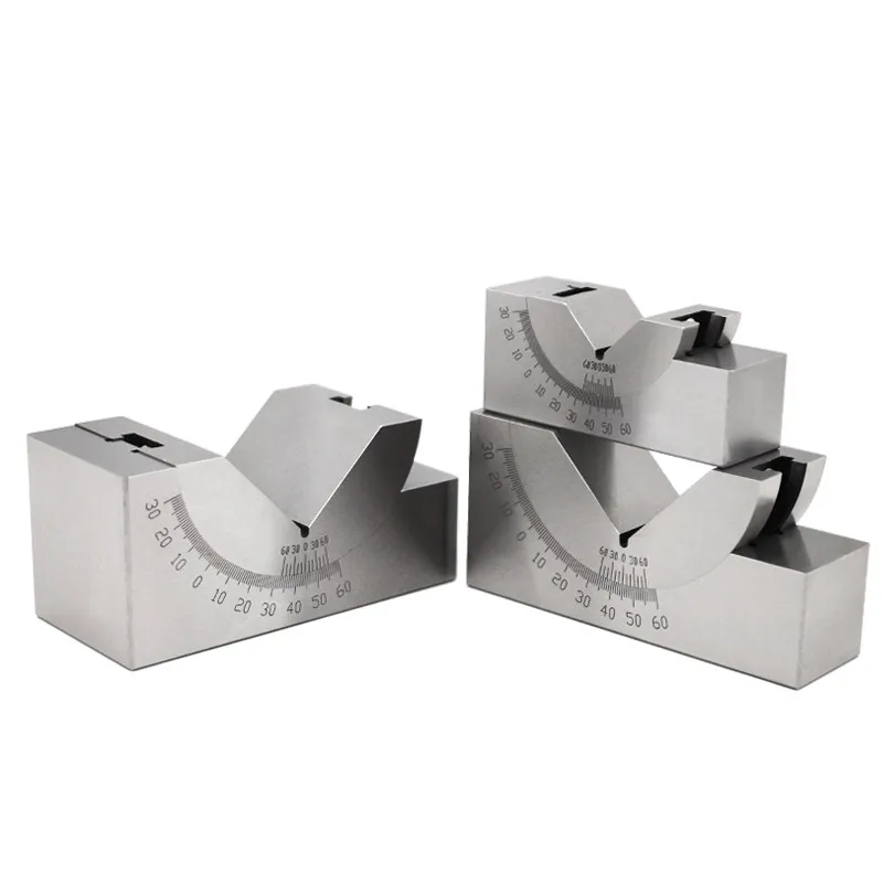 V-shaped adjustable angle gauge, precision angle pad gauge, grinding machine, milling machine angle pad block
