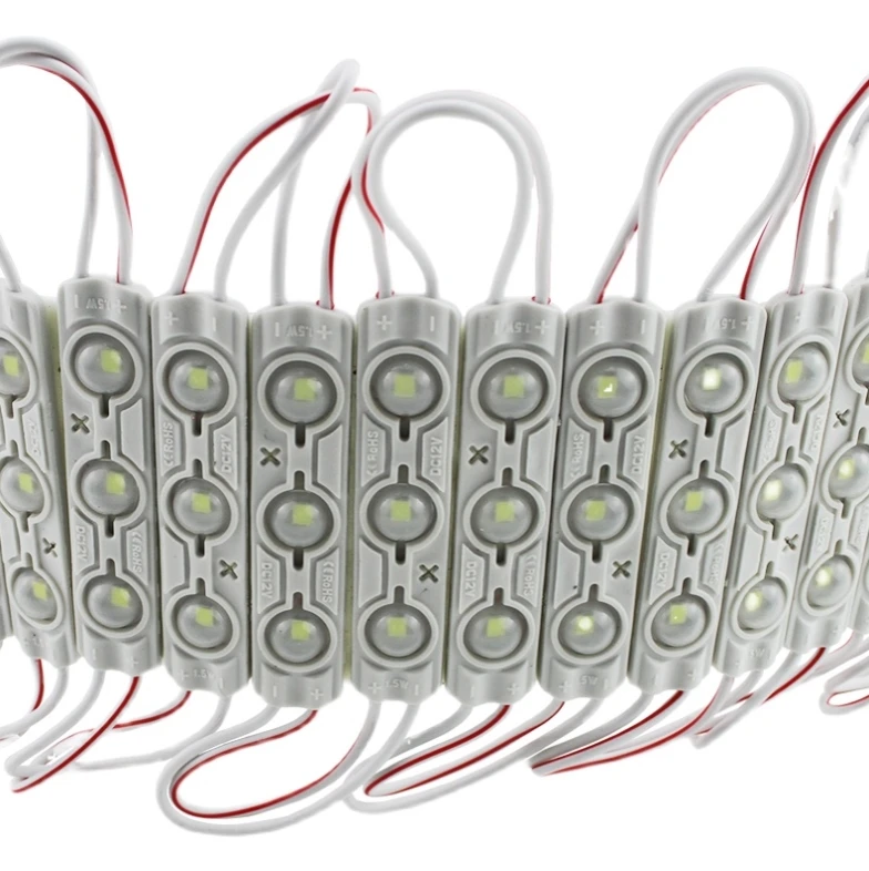 12V waterproof 2835 3LEDs 1.5W Injection molding LED Module high lumen super bright led modules lighting