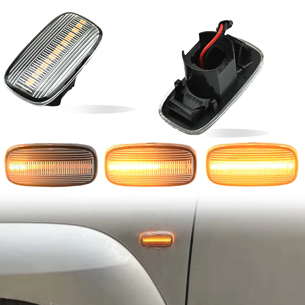 2Pcs LED Side Marker Light Turn Signal Lamps For Nissan Skyline R34 Almera N15 N16 Pulsar Maxima QX Sunny G10 Primera P11 P12