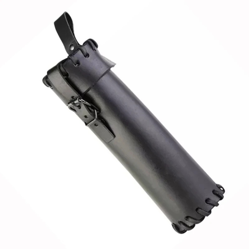 Middeleeuwse Magic Scroll Kaarthouder Case Renaissance Messenger Dichter Cosplay Kostuum Accessoire Halloween Rekwisieten Waterfles Holster