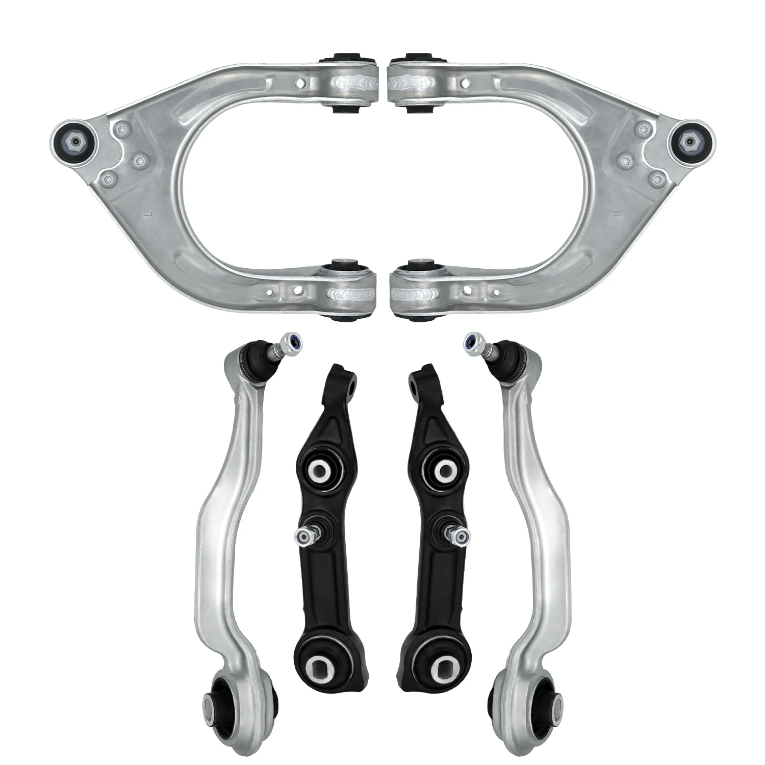 TOPICKSAP 6Pcs Front Rearward Upper Control Arm Kit for Mercedes W211/E350/E500/CLS550 2003-2009 Suspension Replacement