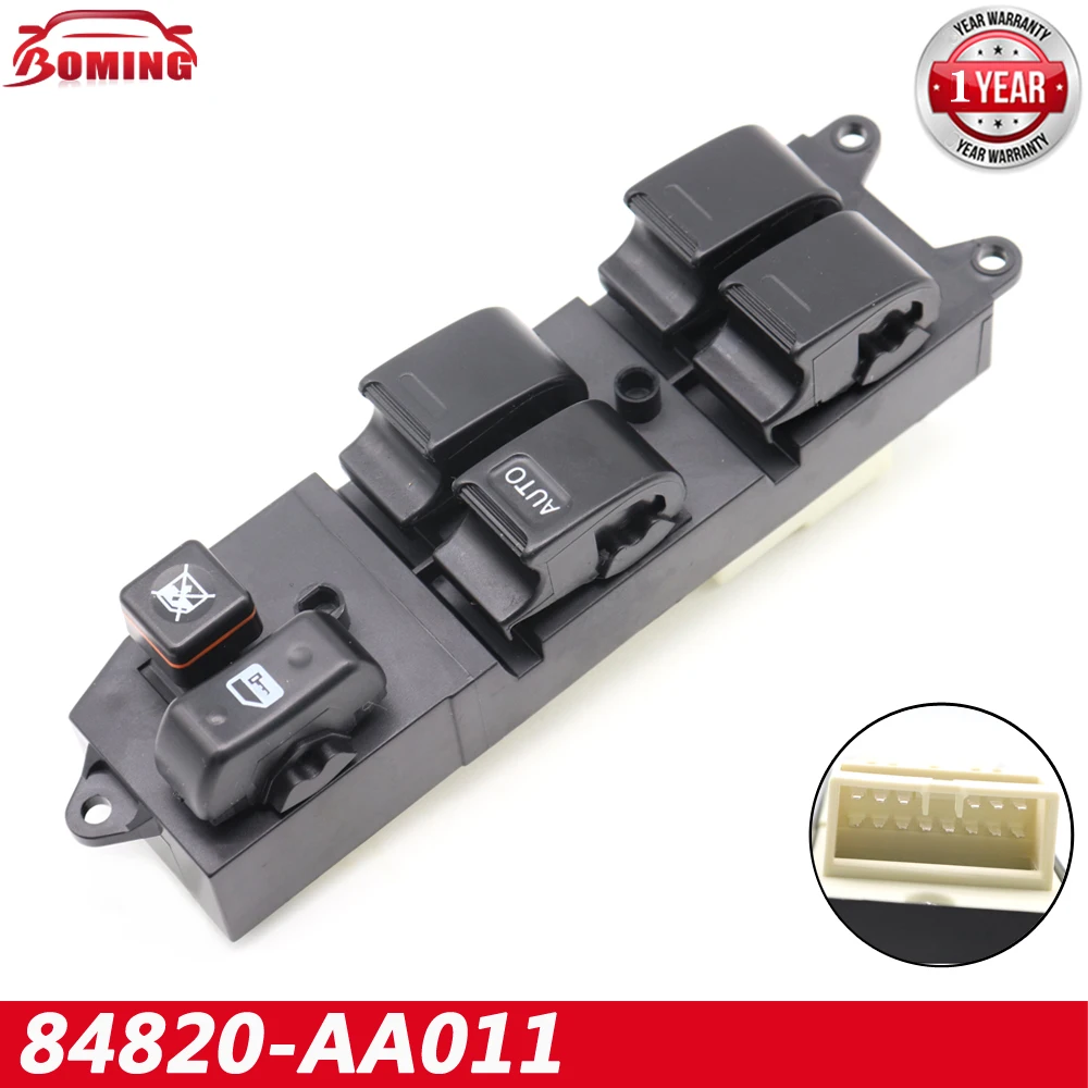 84820-AA011 84820-60090 Car Power Window Switch For Toyota Echo Yaris T.U.V 4Runner Hilux Land Cruiser Camry Black New