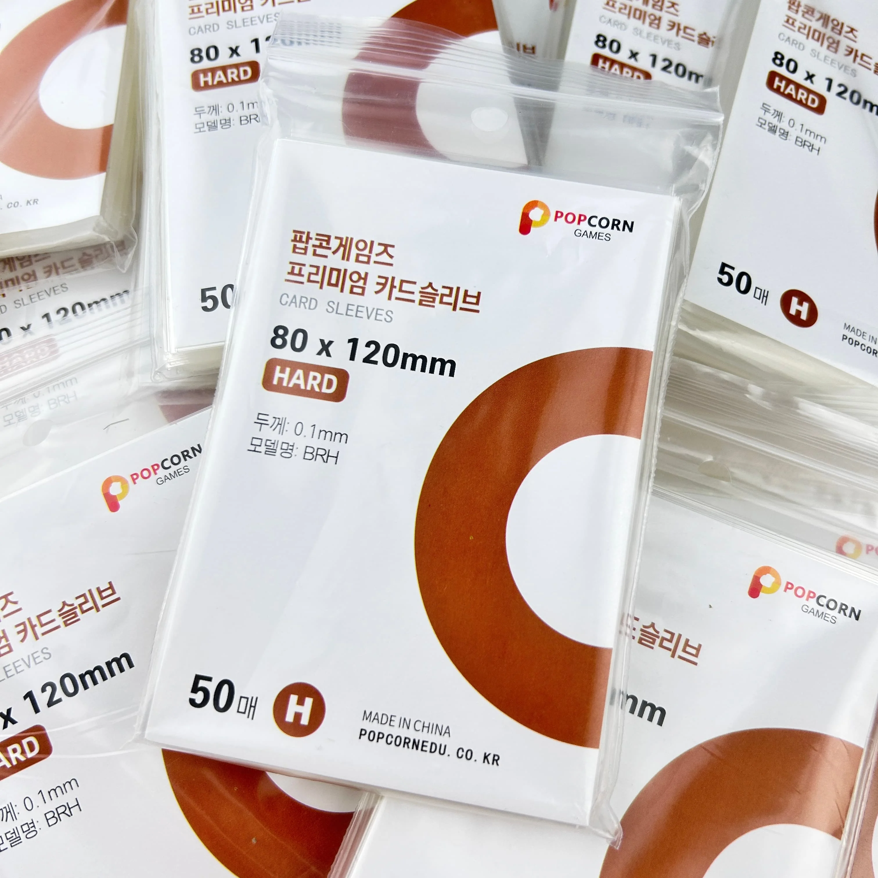 50 Stück Spielkarten-Schutzhüllen Korea Klare CPP-Hüllen Kratzfeste Säurefreie Folie für Kpop Popcorn Idol Kartenalbum Ordner