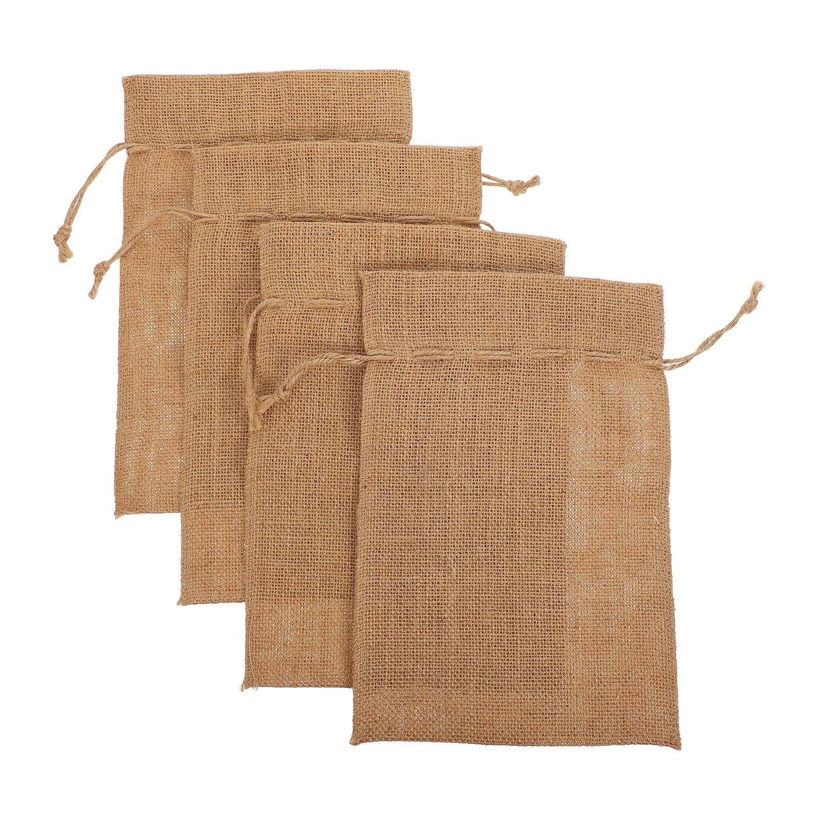 

10Pcs Burlap Drawstring Bags Reusable Small Favor Pouches for DIY Crafts Party Favors Wedding Birthday Holiday Treats Storage