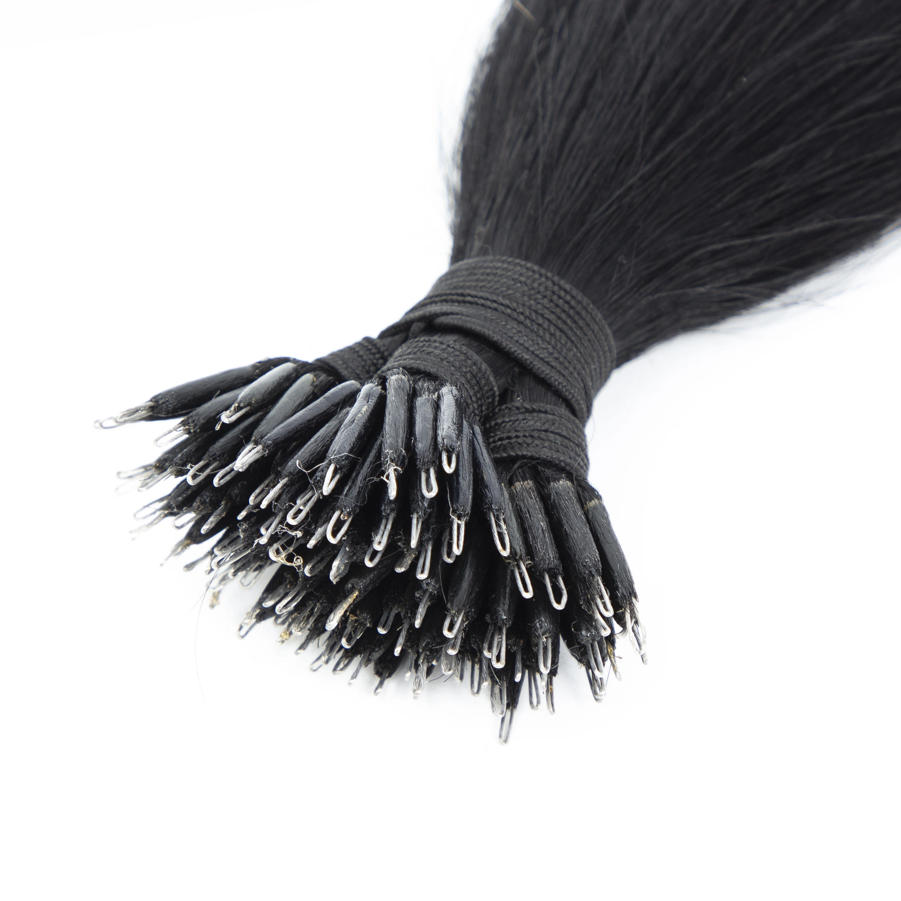 Lovevol Nano Ring Beads 100% Human Hair Extensions 50-100 Strands /Pack Thick Natural Smooth Remy Hair Full Head Any Color