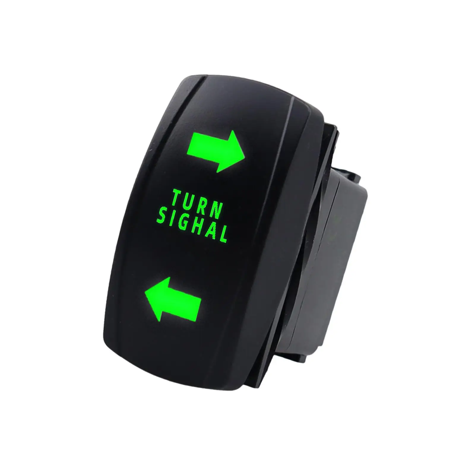 Durable ABS Plastic Turn Signal Switch Automotive Rocker Toggle 12V 20A for RV Camper Powersports Overload Cutoff