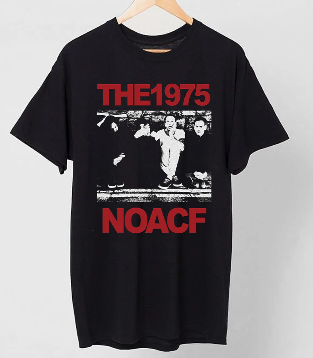 The 1975 rock band NOACF T shirt BLACK Short sleeve all sizes S 3Xl TN205