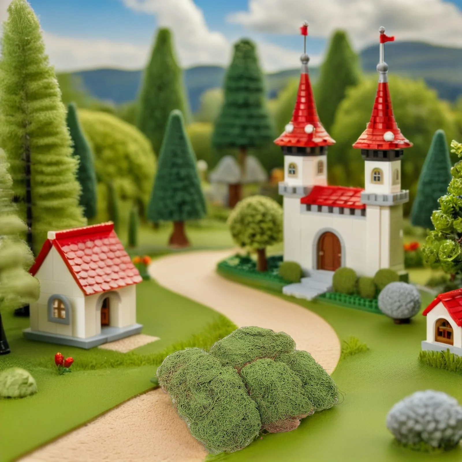 

4pcs Artificial Moss Stones Decorative Faux Pebbles For Indoor Plant Garden Landscape Simulation Moss Rock Diy Ornament Greenery