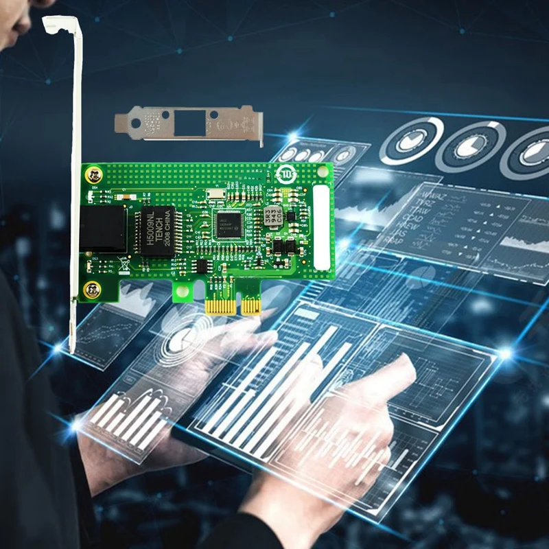 Accessories I210-T1 PCI-Ex1 Gigabit Single Port Server Network Card I210AT Chip Wired Desktop Network Card