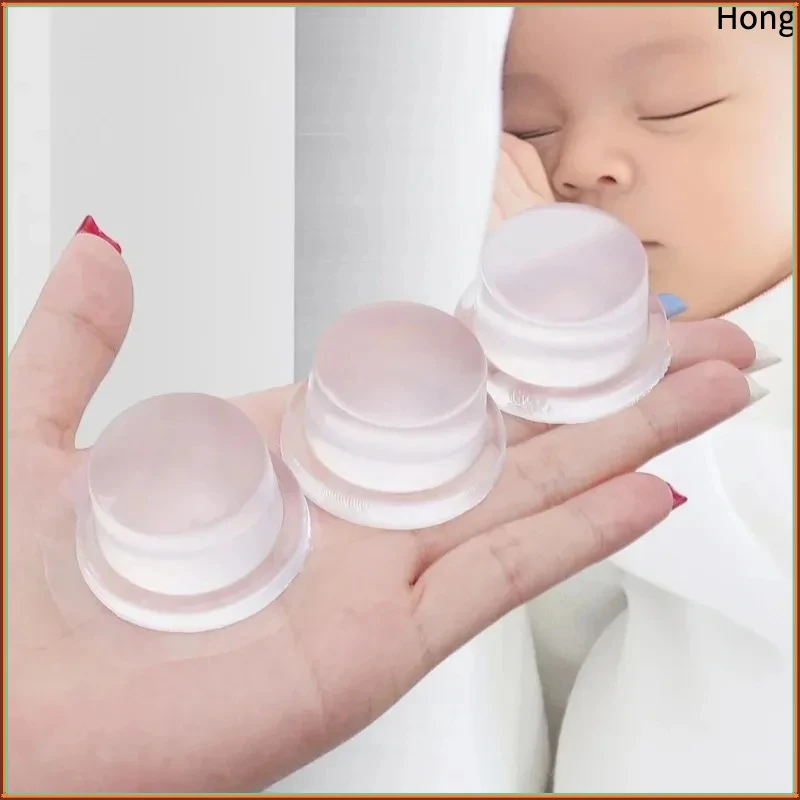 1/12PCS Clear Door Stops Silicone Self Adhesive Door Handle Bumper Non-slip Shock Wall Protector Muffler Furniture Protector Pad