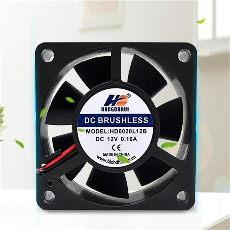 

HD6020L12B 6020 12V 0.10A silent ball chassis power supply 6cm/ cm cooling fan
