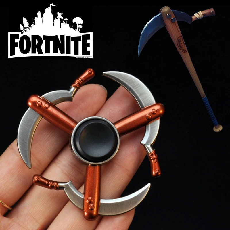 Fortnite Batsickle Finger Spinner Fidget Toy Game Props Alloy Spinners Stress Relief Toys Funny Anime Kids Toy Metal Bauble Gift