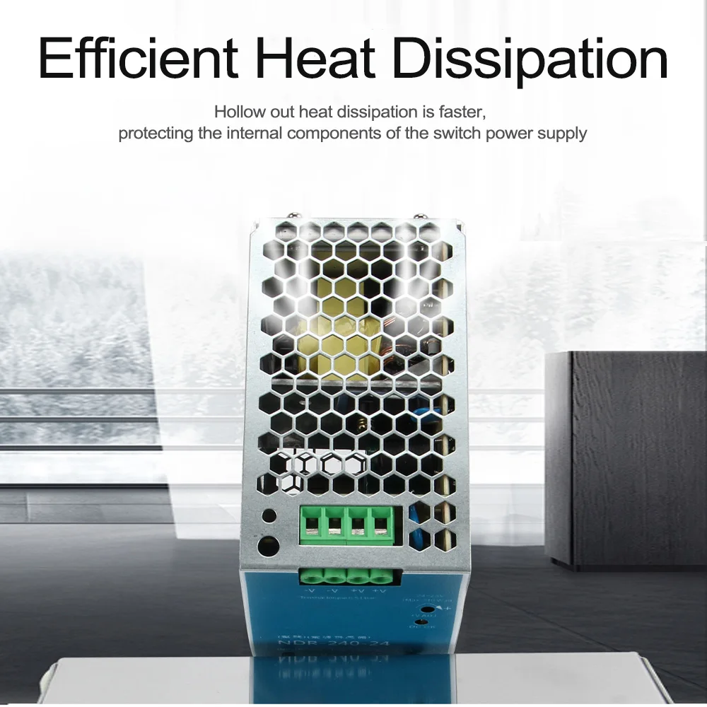 5V 12V 24V 48V Power MDR-20W 60W 100W Industrial Mini AC/DC Din Rail Power Supply Switch Single output Switching