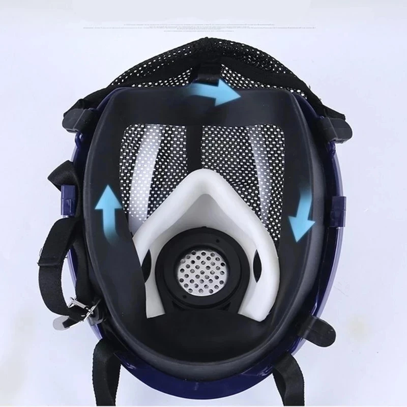 Maschera antigas con filtro a carbone per protezione di sicurezza, respiratore integrale, prodotto chimico funzionante, Spra industriale 6800