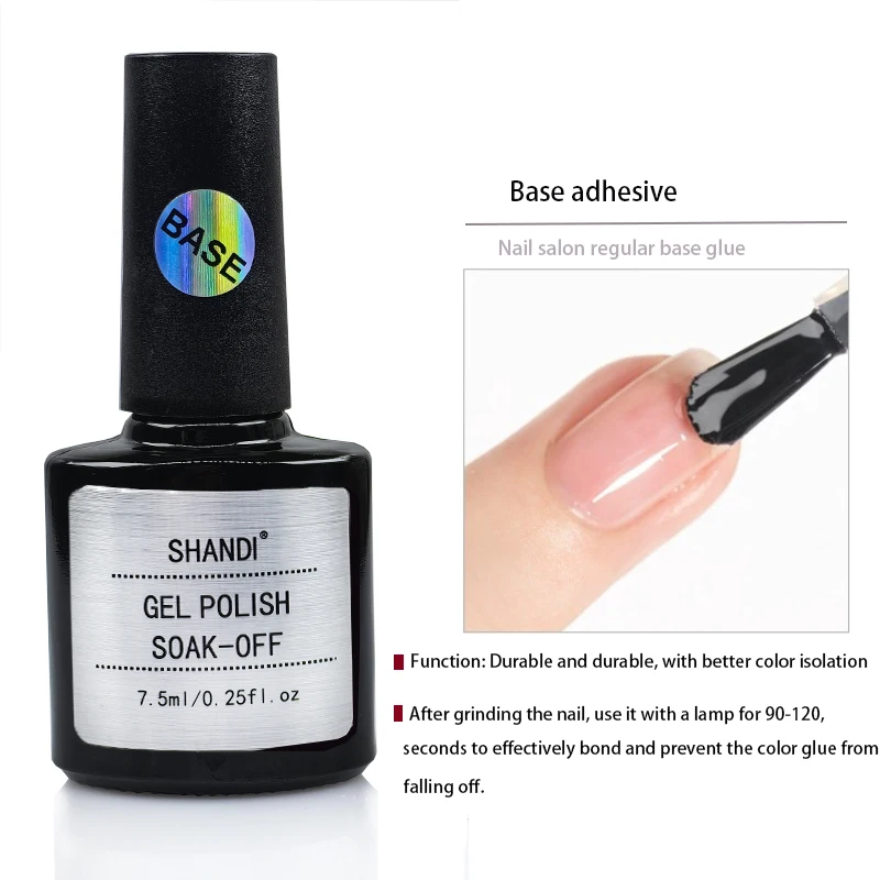 7.3ML Nail Polish Glue Base Gel Top Coat   Gel  Polish  Semi-Permanent Varnish Gel For  Nail Art Accessories Manicure Products